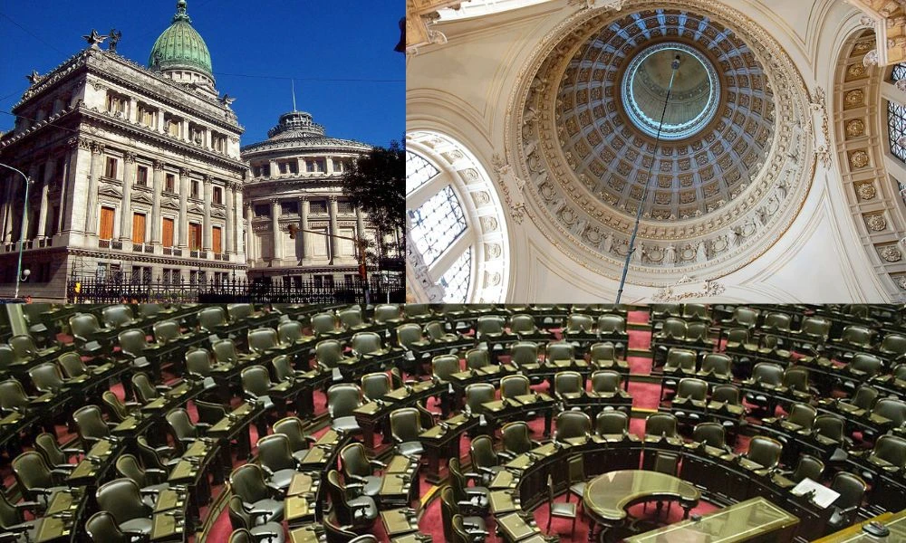 Palacios Legislativos de Argentina y Uruguay