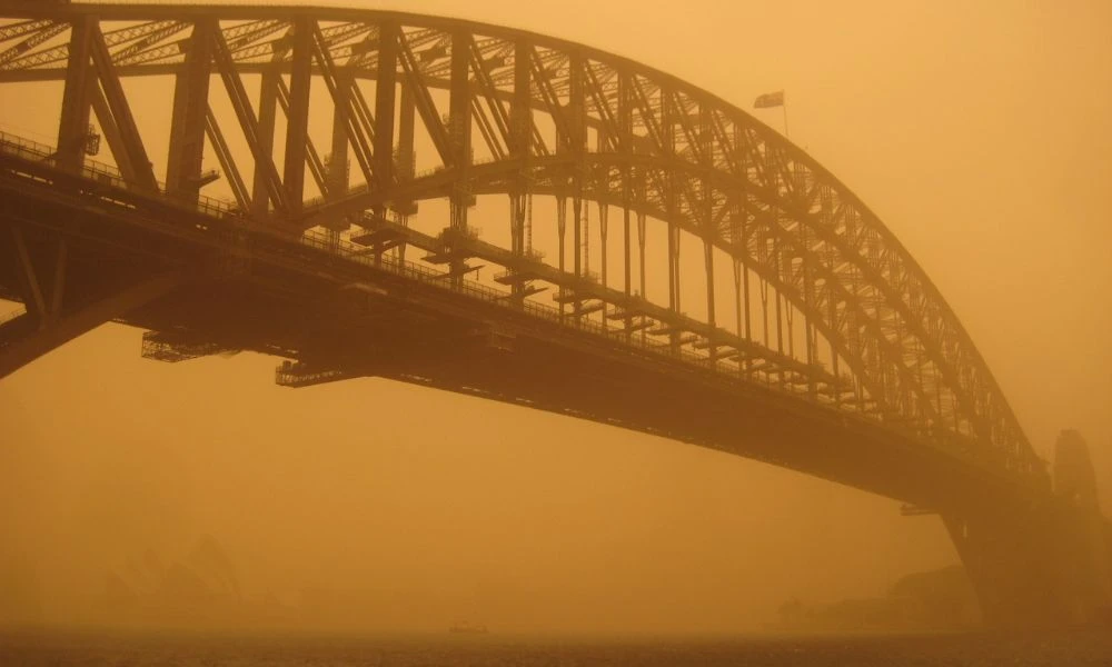 Fuerza de una tormenta de arena.