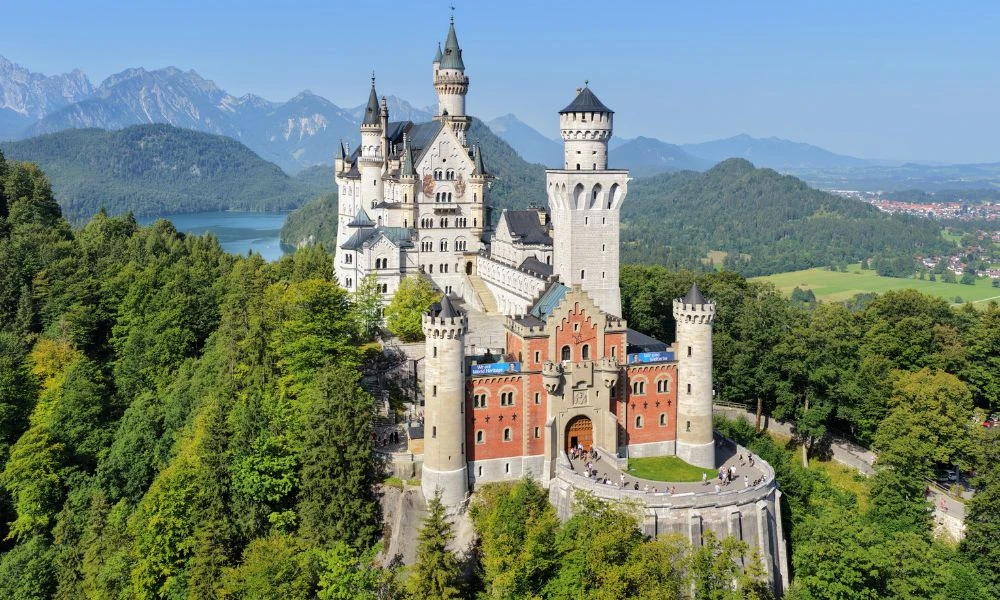 Vistas al Castillo de Neuschwanstein.