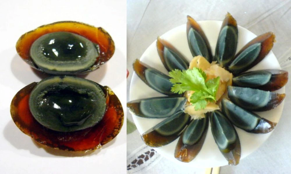 En China se comen huevo fermentado, conocido como huevo centenario