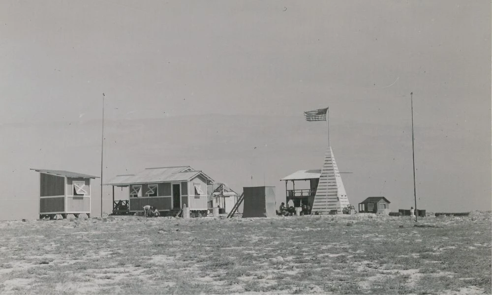 Bandera de Estados Unidos en Jarvis.
