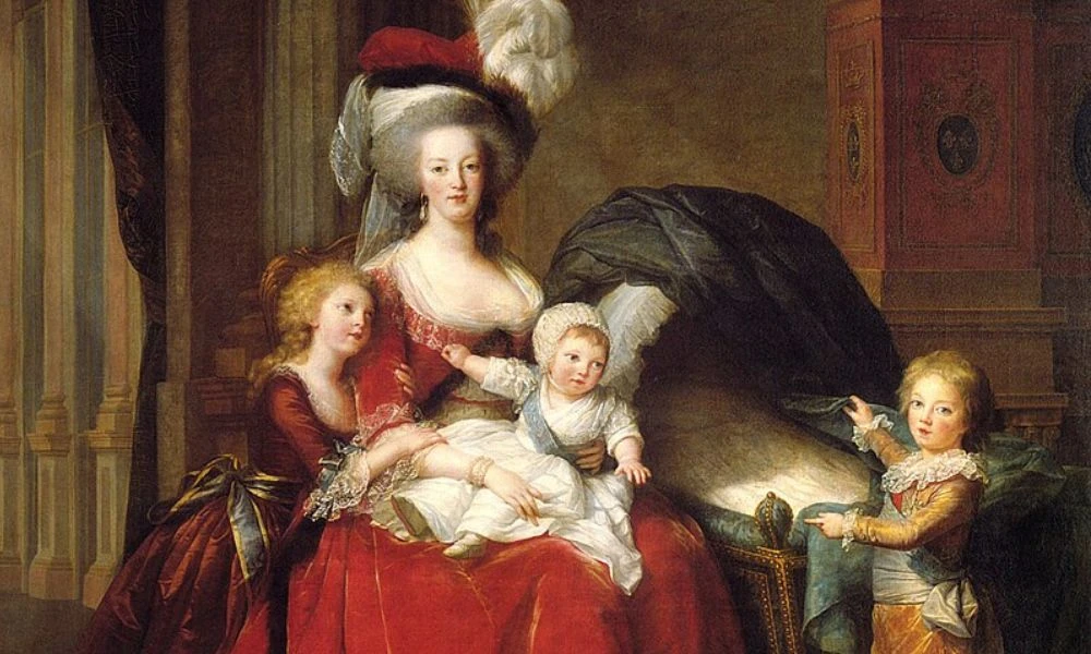 La última reina de Francia y sus hijos