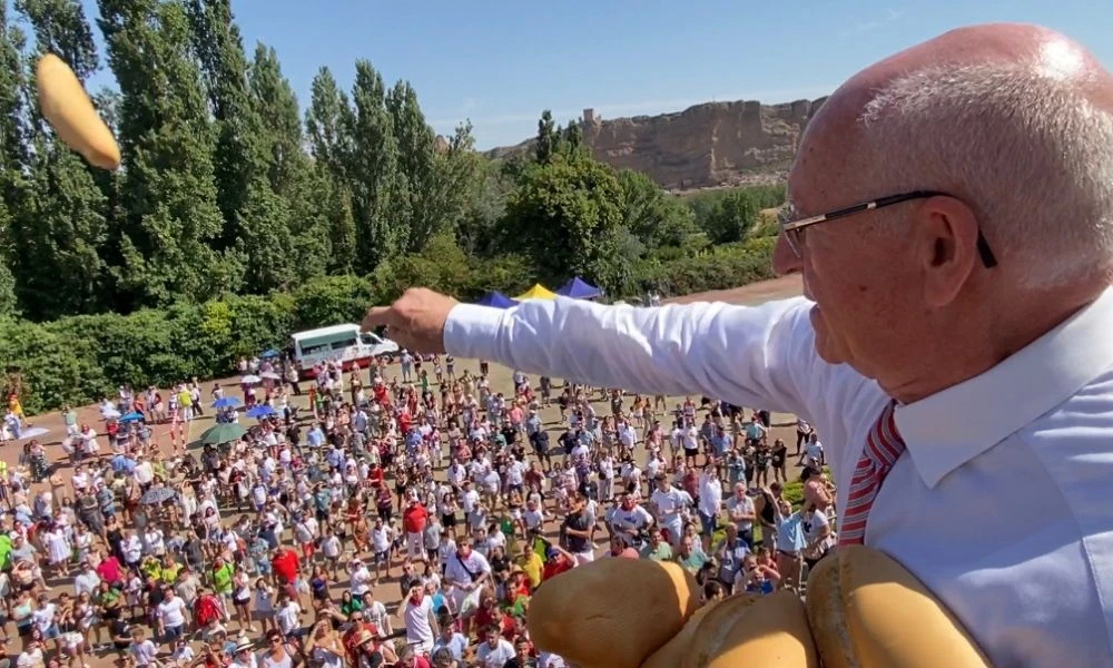 Postal de la Fiesta del Pan y del Queso.