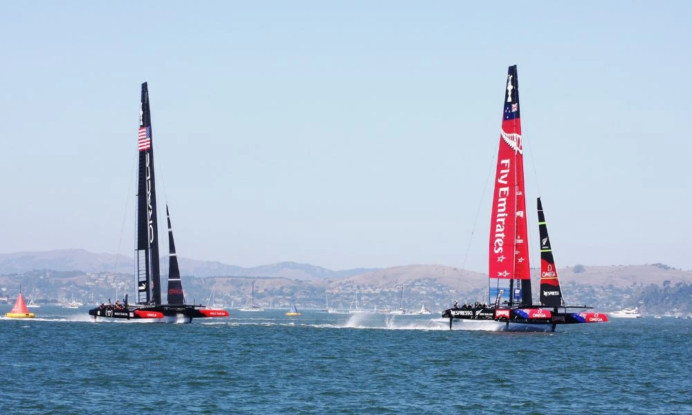 Foto actual de la Copa América de vela.
