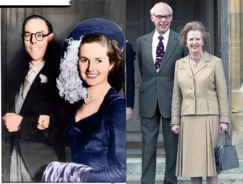 Margaret y Denis Thatcher
