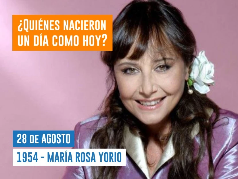 28 de agosto nace María Rosa Yorio, artista del rock nacional