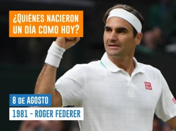 efemérides 8 de agosto nace Roger Federer