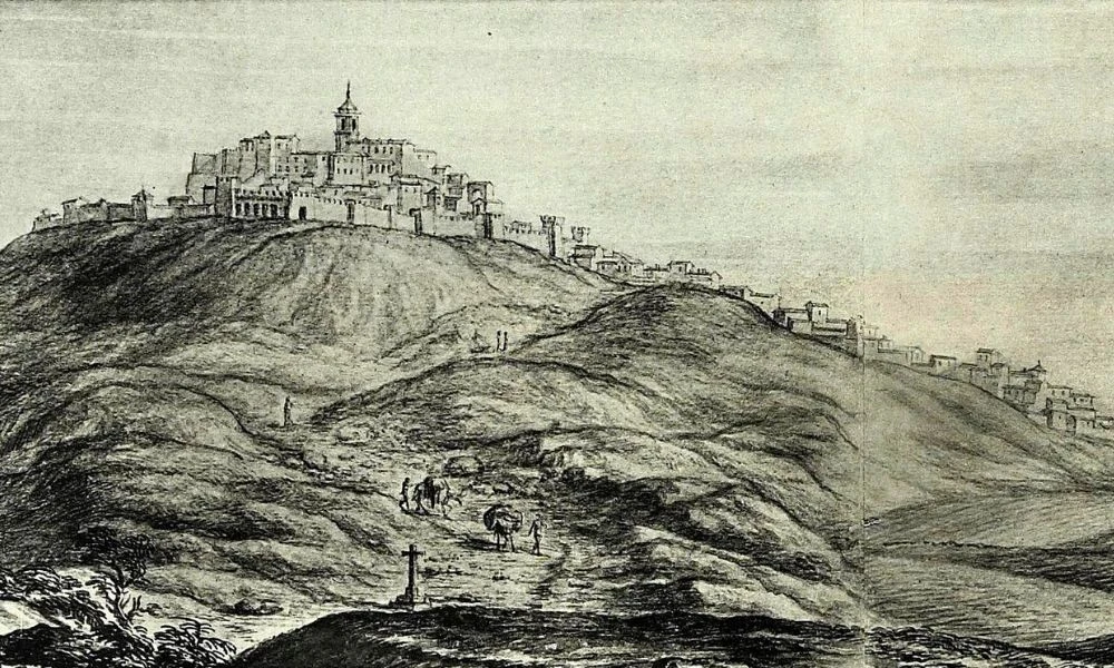 Aspecto que tuvo la Fortaleza de La Mota en el pasado.