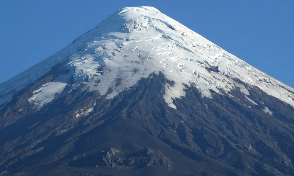 Aspecto de la cumbre del Volcán Osorno.