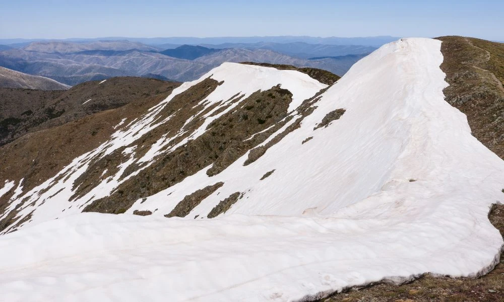 Nieve en el Parque Nacional Alpine.