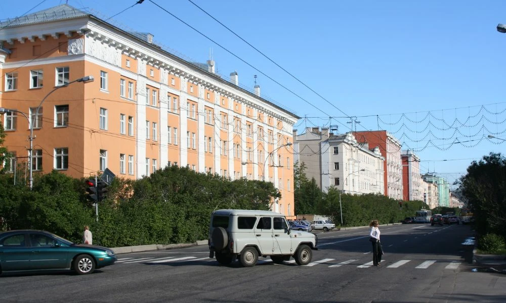 Aspecto urbano de Múrmansk.