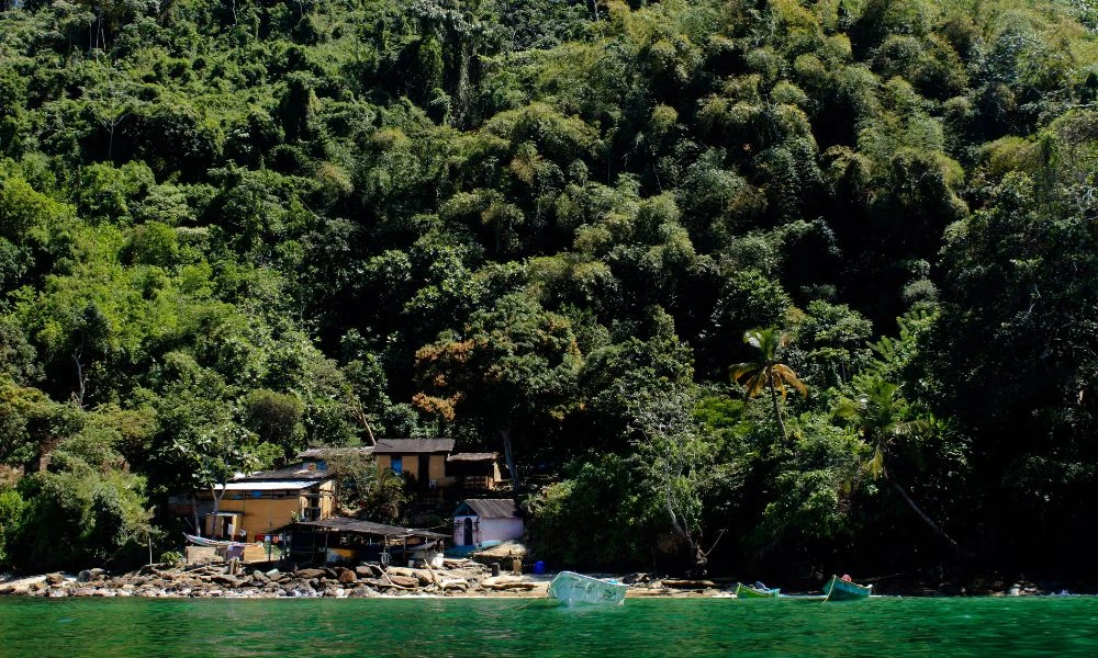 Casas en la Península de Paria.