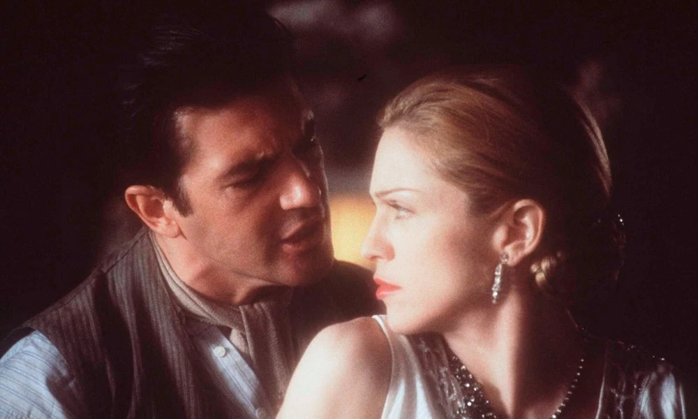 Antonio Banderas y Maddona en la película Evita