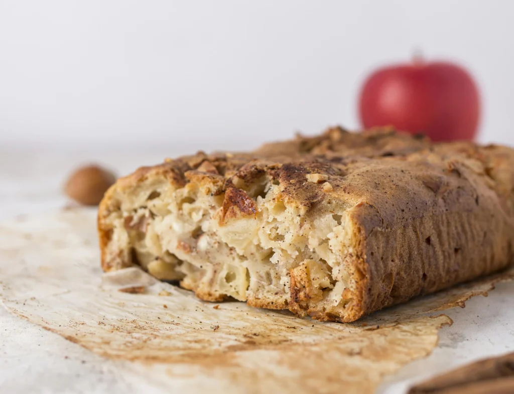 Budín de manzana y avena