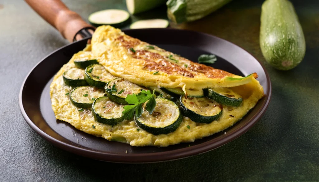Tortilla de zapallitos con queso