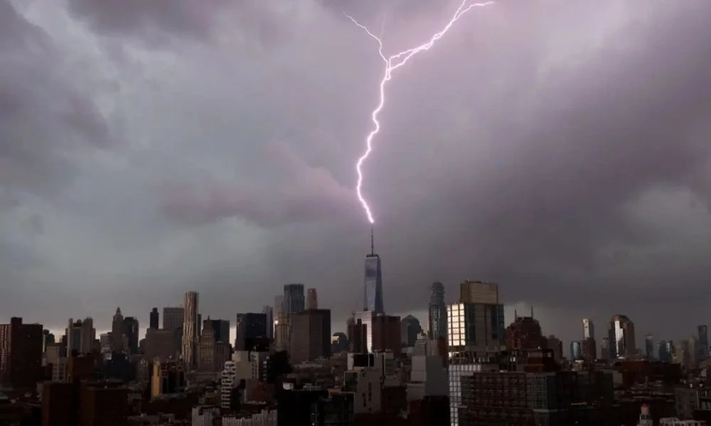 Rayo en Nueva York.