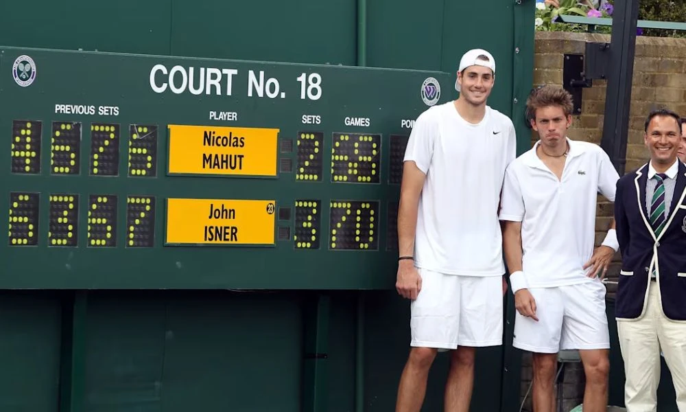 Protagonistas del partido de tenis más largo de la historia.