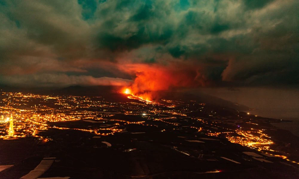 Erupción del volcán Tajogaite en 2021.