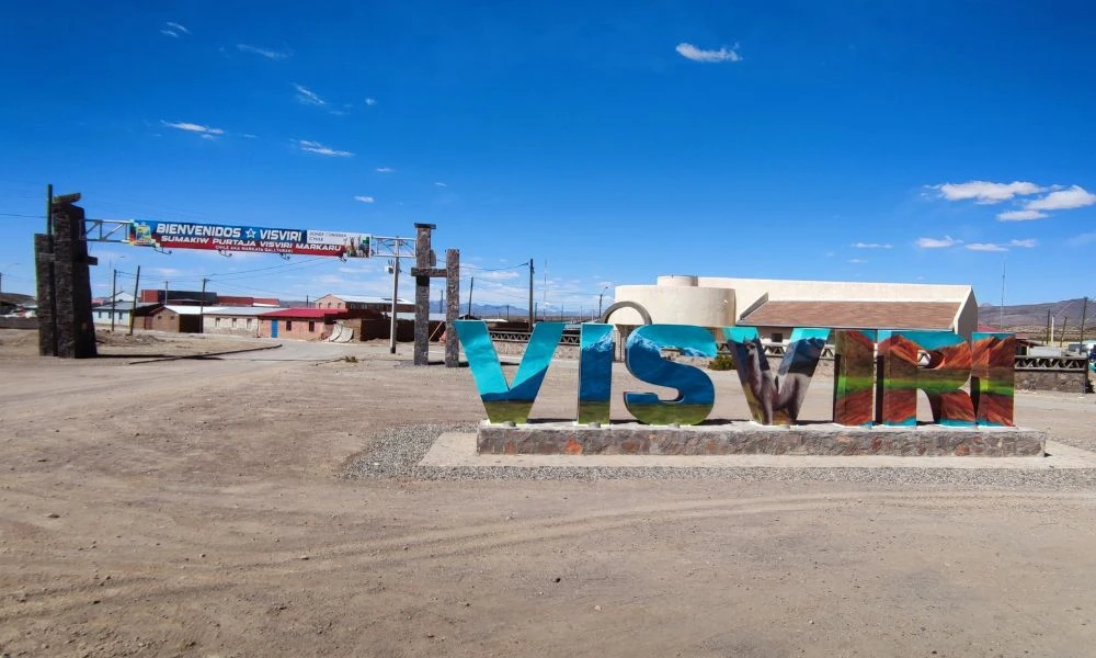 Ingreso al pueblo más al norte de Chile.