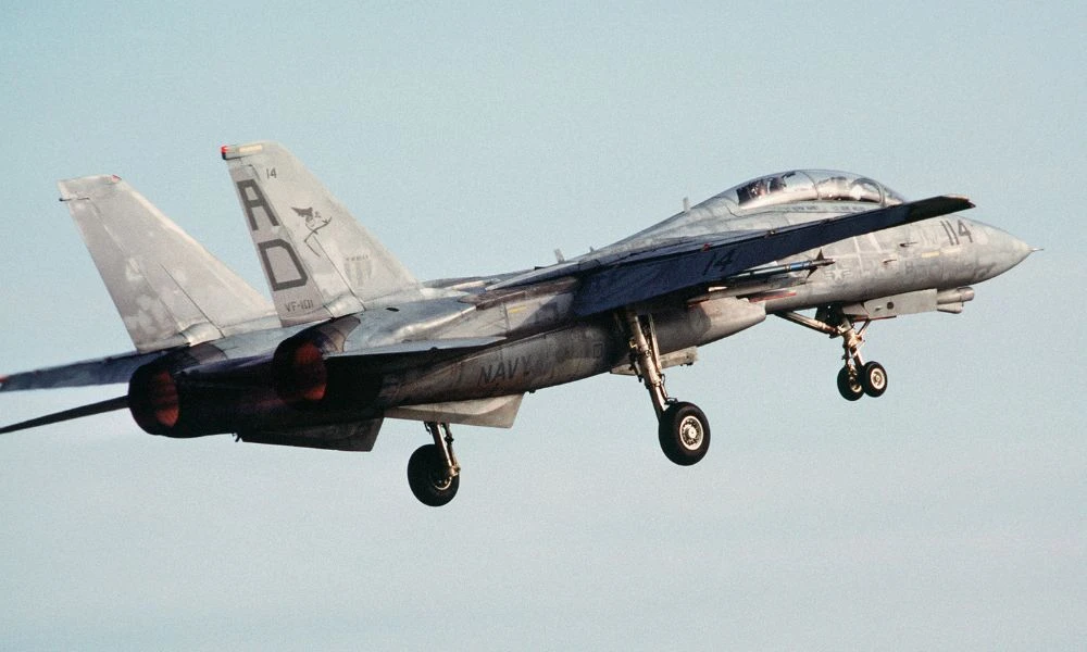 El Grumman F-14 Tomcat en servicio.