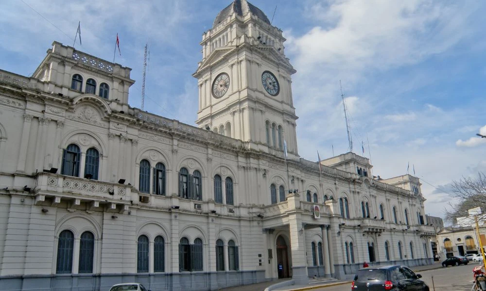 Fachada de la Casa de Gobierno de Entre Ríos.