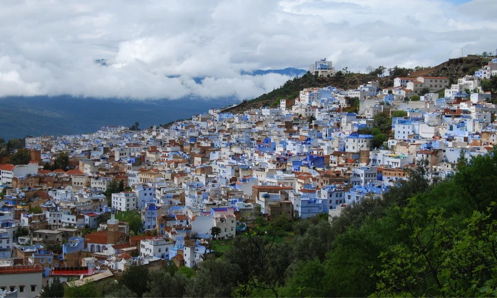 Vistas a Chauen.