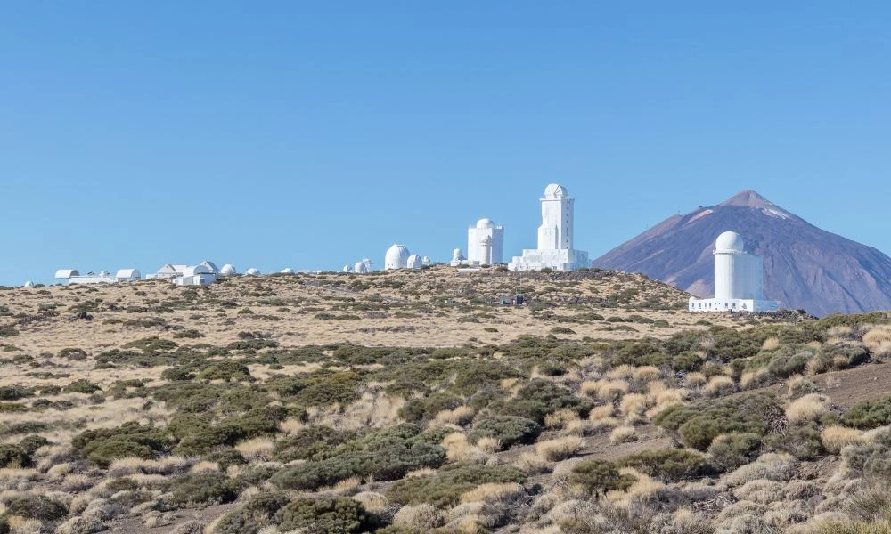 Vistas al observatorio solar más grande del mundo.