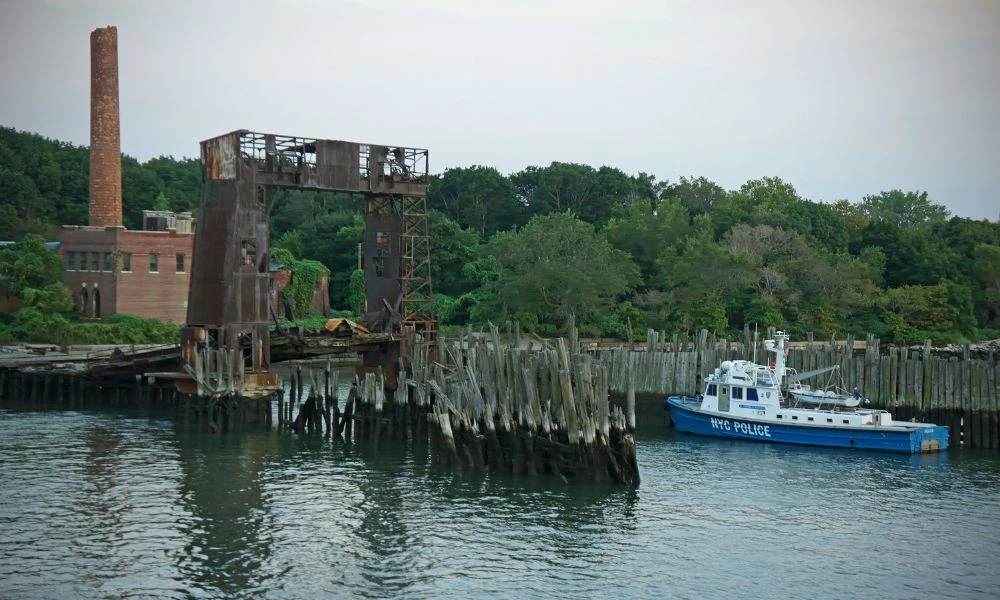 Estado actual de North Brother Island.