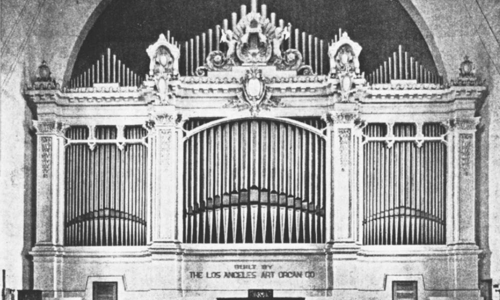 Foto antigua del Órgano Wanamaker.