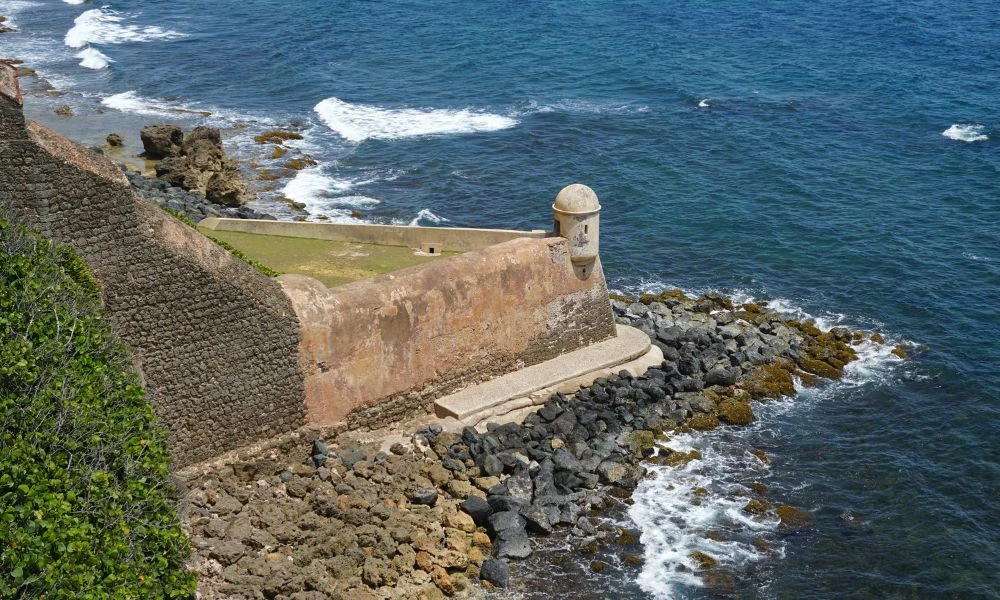 Uno de los extremos del Castillo de San Cristóbal.