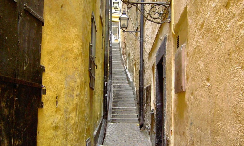 Diseño de la calle Mårten Trotzigs Gränd.