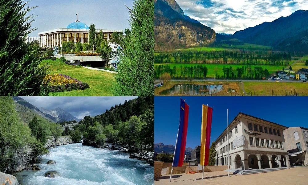 Liechtenstein y Uzbekistán: dos países sin litoral y doblemente aislados