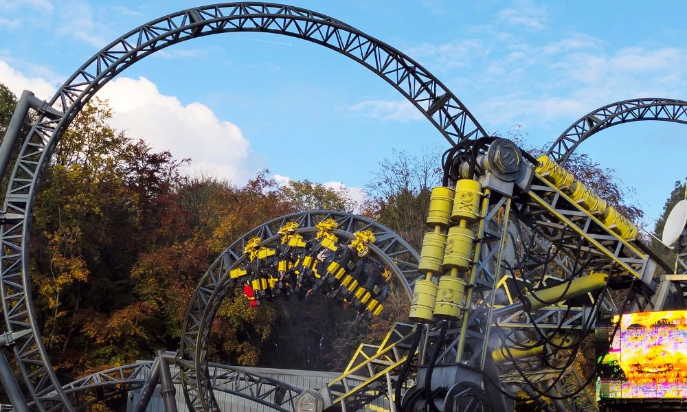 Aspecto de la montaña rusa The Smiler