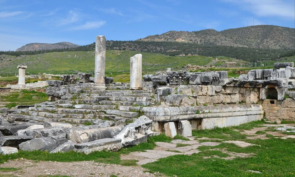 Paisajes que rodean a Plutonio de Hierápolis.