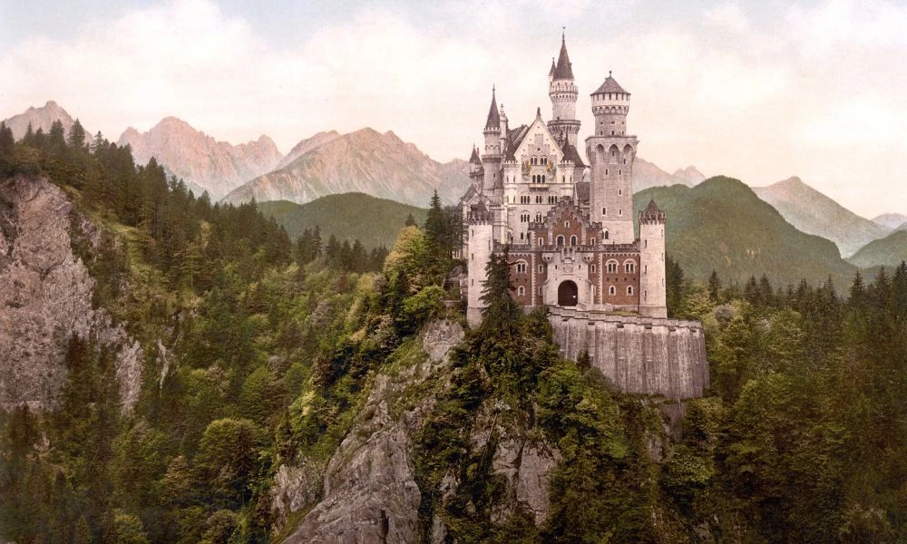 Una imagen a color por el fotocromo.