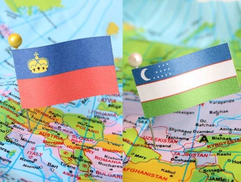 Liechtenstein y Uzbekistán: dos países sin litoral y doblemente aislados