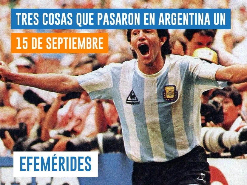 efemérides del 15 de septiembre: se retira el futbolista Jorge Burruchaga