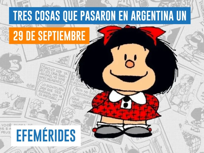 efemérides del 29 de septiembre: se publica Mafalda por primera vez