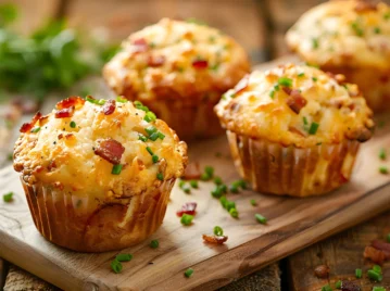 Qué preparar hoy para la vianda escolar: receta para el martes, muffins salados de jamón y queso