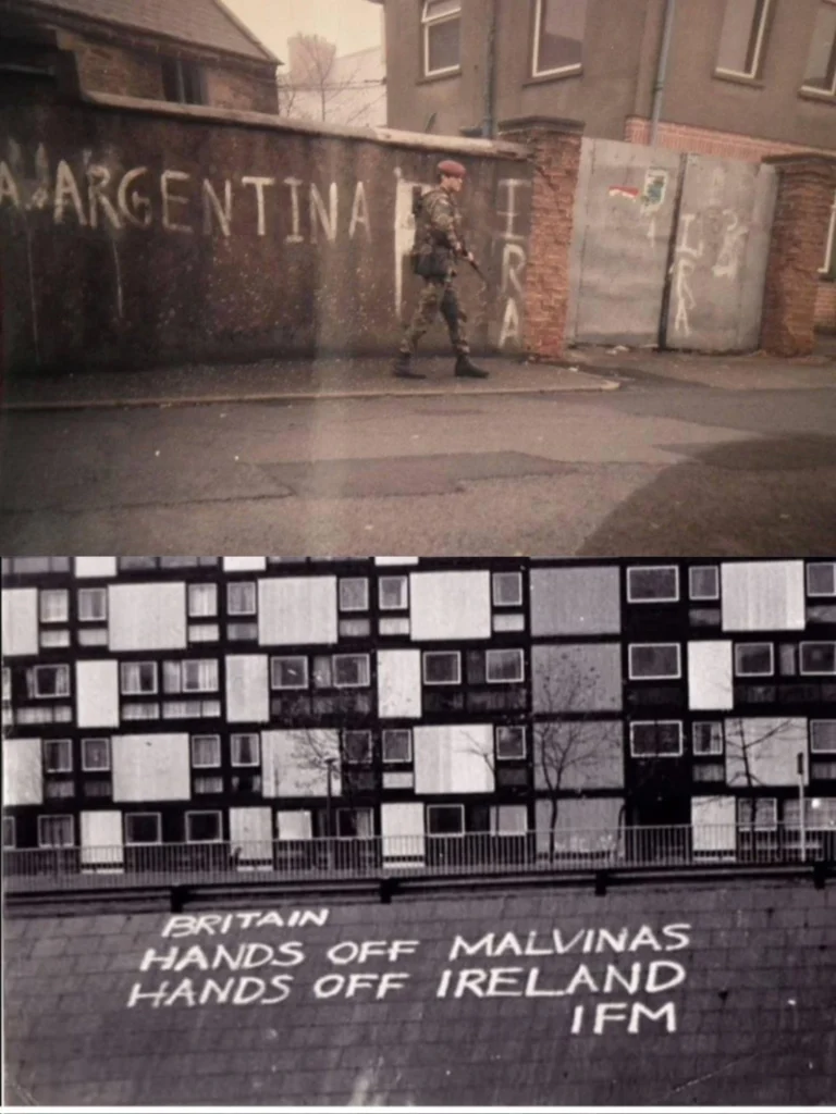 mural en Belfast Malvinas