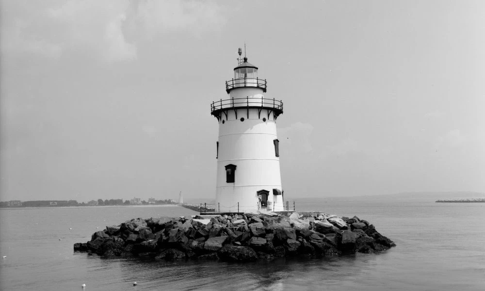 Foto antigua del faro.