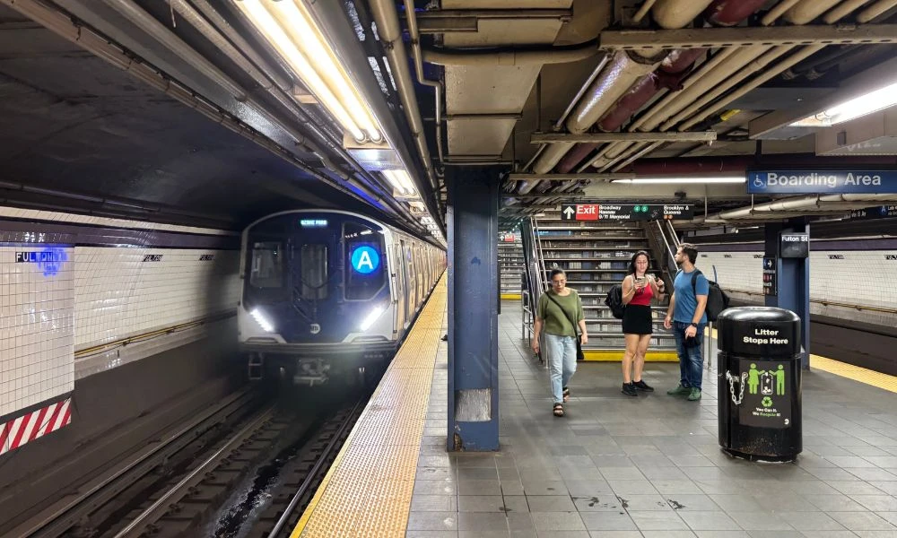Pasajeros del Metro de Nueva York.