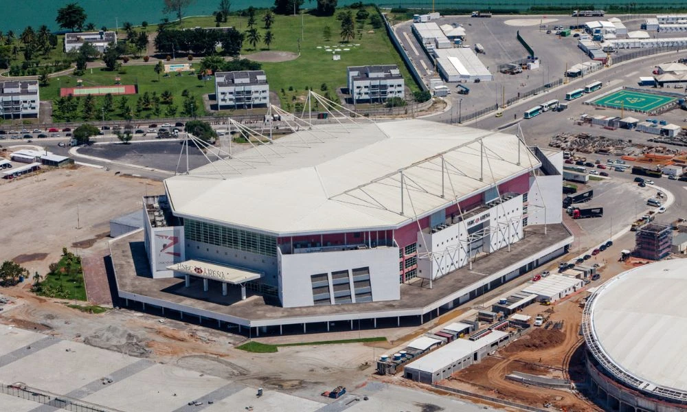 Vistas al estadio de básquet más grande de Sudamérica.