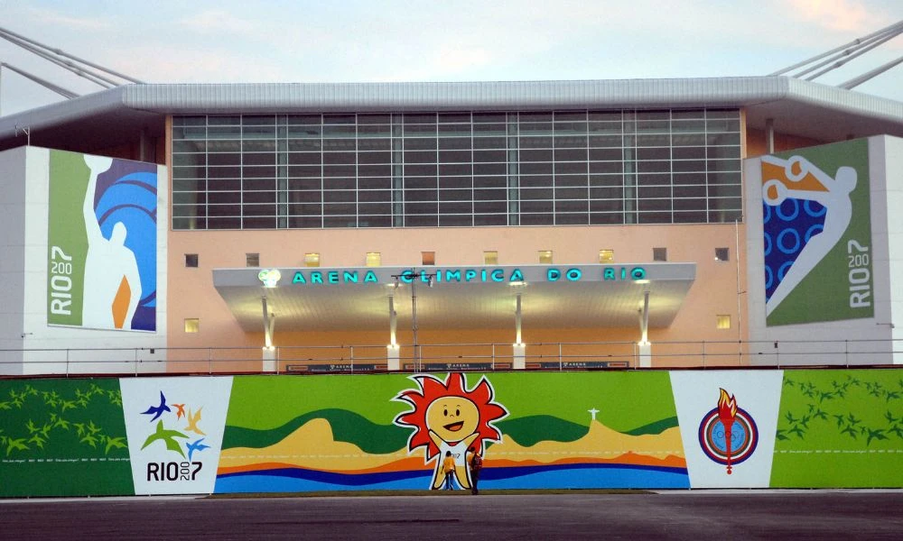 Ingreso al estadio de básquet más grande de Sudamérica.