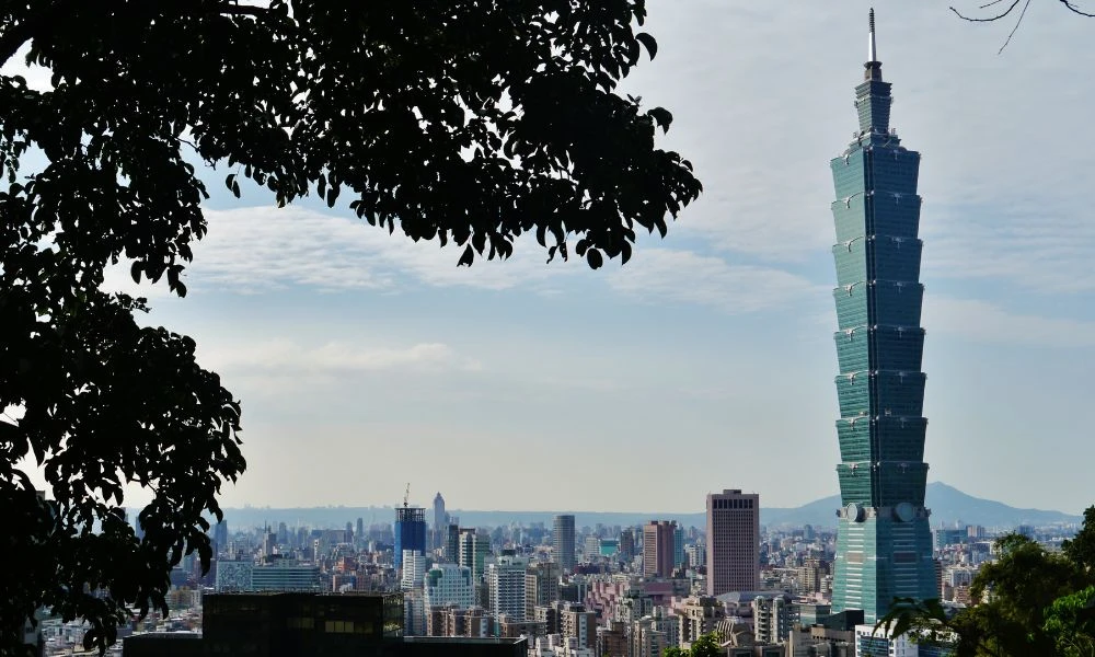 Vistas al Taipei 101.