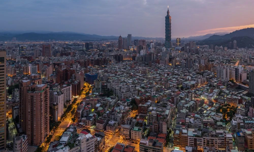 Taipei en la noche.