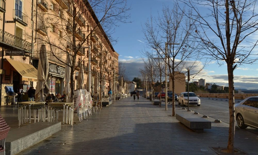 Calles de la ciudad más despoblada de España.
