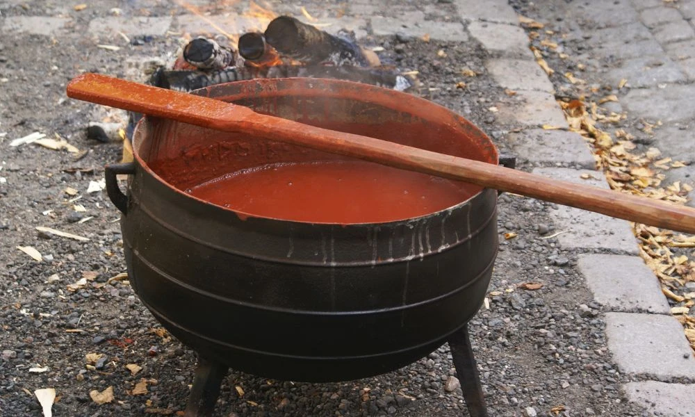 Fabricación del rojo Falun.