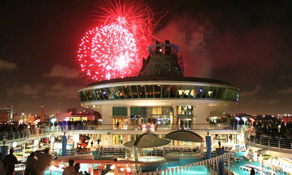 Celebración en el Voyager of the Seas.