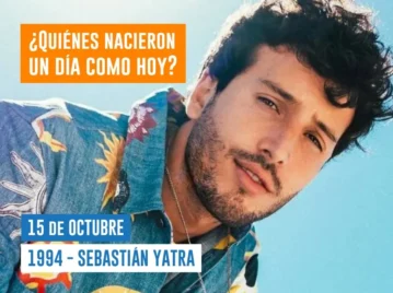 efemérides 15 de octubre: nace el cantante colombiano Sebastián Yatra